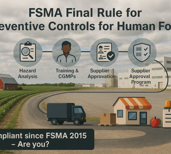 FSMA Final Rule for Preventive Controls for Human Food