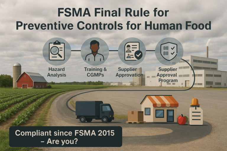 Read more about the article FSMA Final Rule for Preventive Controls for Human Food