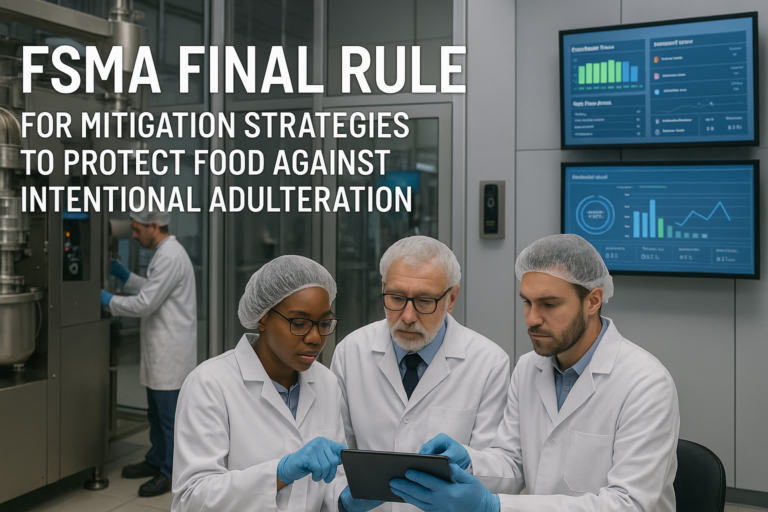 Read more about the article FSMA Final Rule for Mitigation Strategies to Protect Food Against Intentional Adulteration