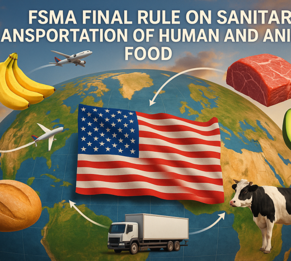 FSMA Final Rule on Sanitary Transportation of Human and Animal Food