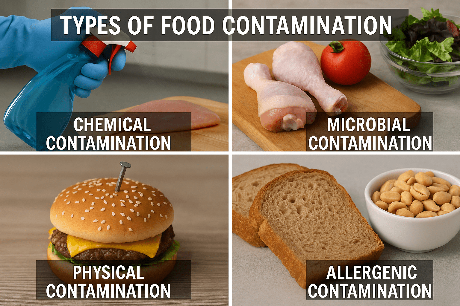 What Are the Four Types of Food Contamination?